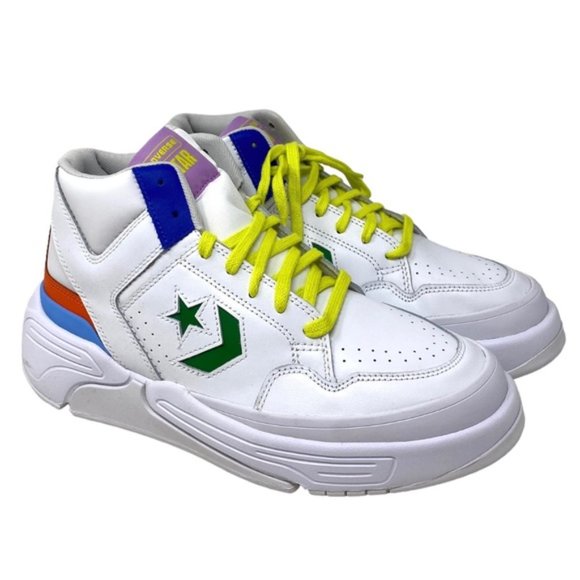 Converse Weapon CX High Top Multi White Leather Women's Size Sneakers A02523C - Picture 2 of 8